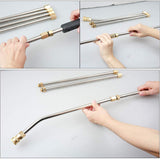 PCC D52 Pressure Washer Spray Wand Extension – 20" SS304 with 45° Bend, 5000 PSI, 1/4" QC Adapter