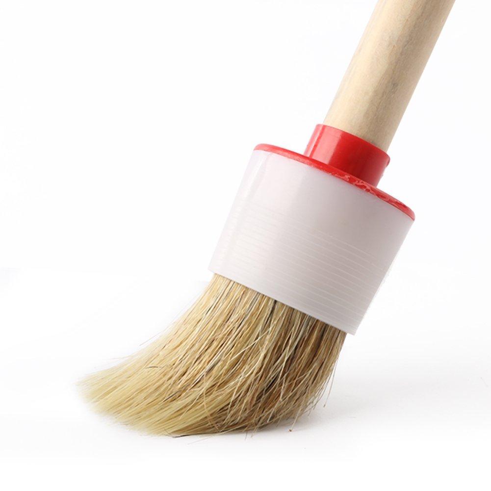 PCC Detailing Brush Synthetic Hair,Wooden Set Of 5 - Planet Car Care