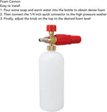 PCC D87 Red Heavy Duty Foam Cannon With Brass Neck | | 1/4" Quick Connect