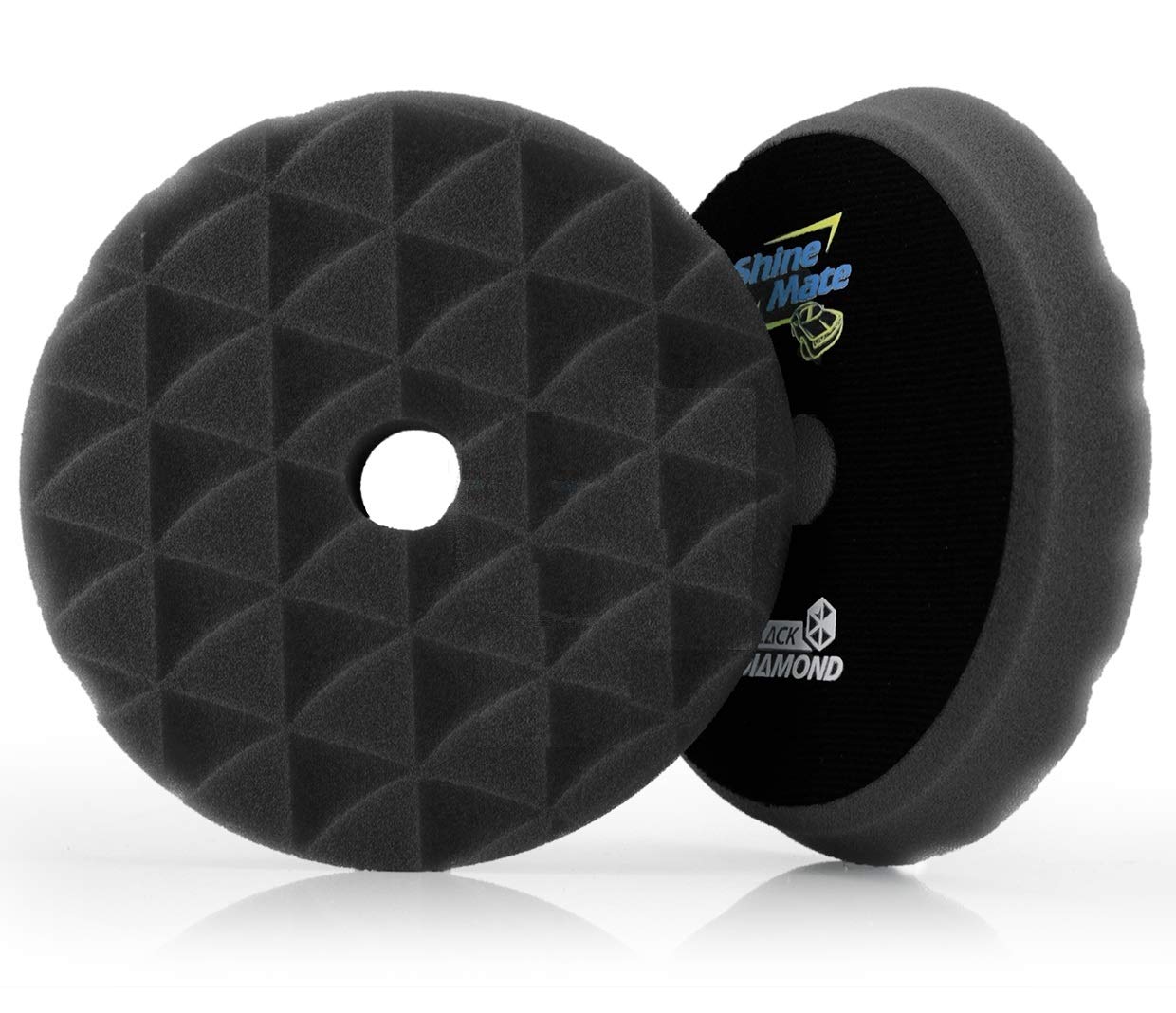 ShineMate T10 Black Ultra-Soft Finishing Foam Pad, Diamond, 3/4"