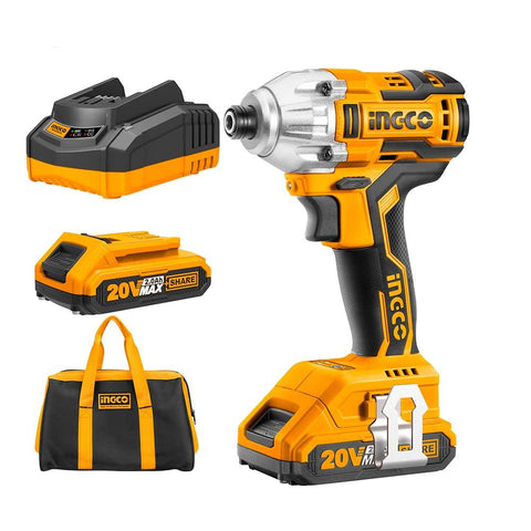 INGCO CIWLI2001 Cordless Li-Ion Impact Wrench Brushless Motor 20V - Battery & Charger Not Included