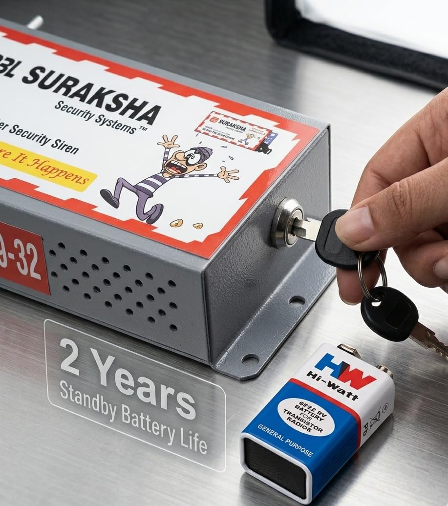SURAKSHA SECURITY SYSTEMS Shutter Siren Non-GSM Anti Theft Device