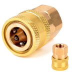 PCC D50 14mm Female to 1/4" Quick Connect Foam Lance Adapter For Pressure Washer Gun, Type 1