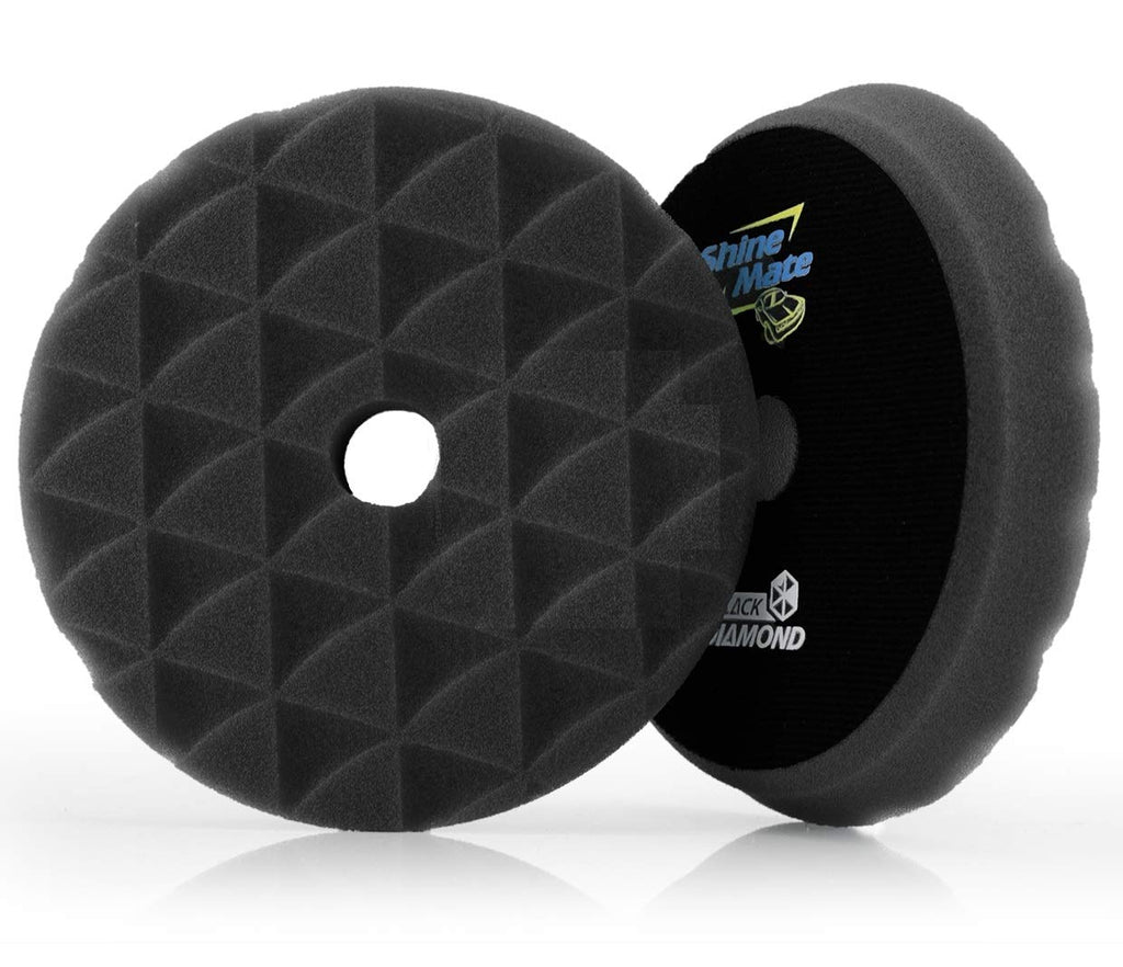 ShineMate T10 Black Ultra-Soft Finishing Foam Pad, Diamond, 6/7"
