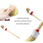 PCC Detailing Brush Synthetic Hair,Wooden Set Of 5 - Planet Car Care