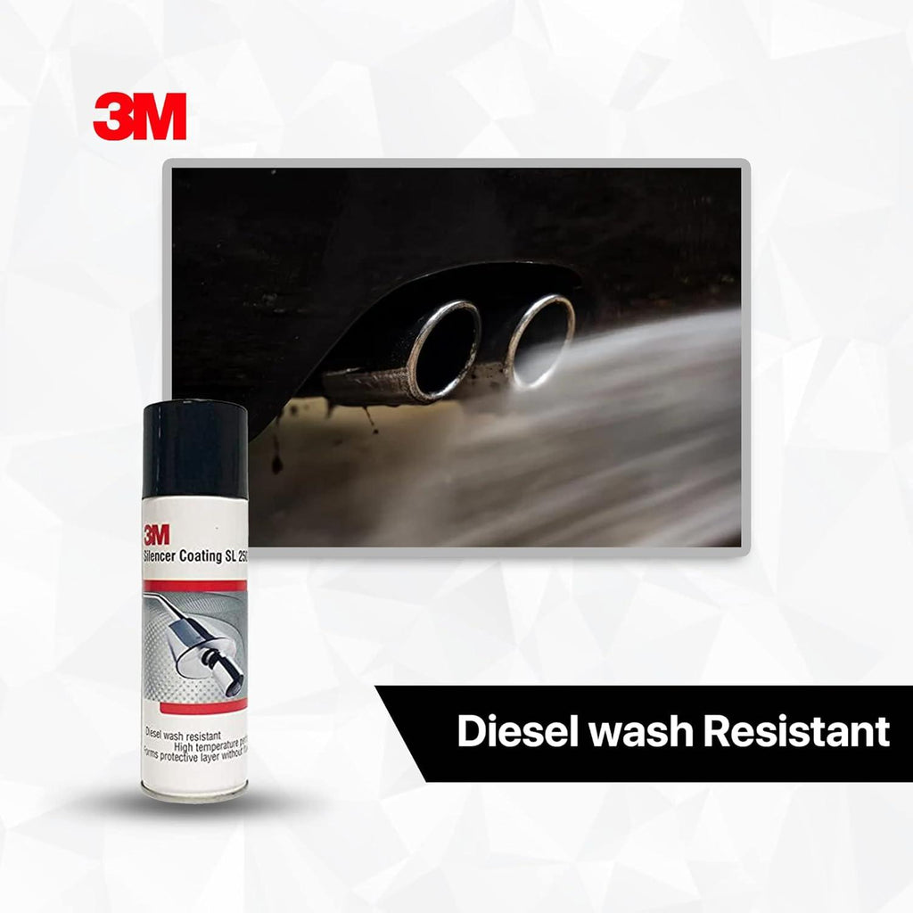 3M Silencer Coating SL250 Silver Spray Paint, 160gm - Planet Car Care