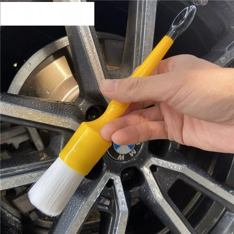 PCC Premium Bristle Detailing Brush Kit, Yellow, Set of 5