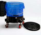 PCC Car Wash Bucket Kit With Wheels, Grit Guard & Bottle Holders, Type2