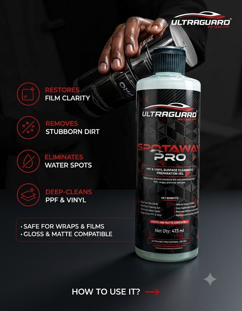 Ultraguard Spotaway Pro – PPF & Vinyl Surface Cleaning & Preparation Gel 473ml