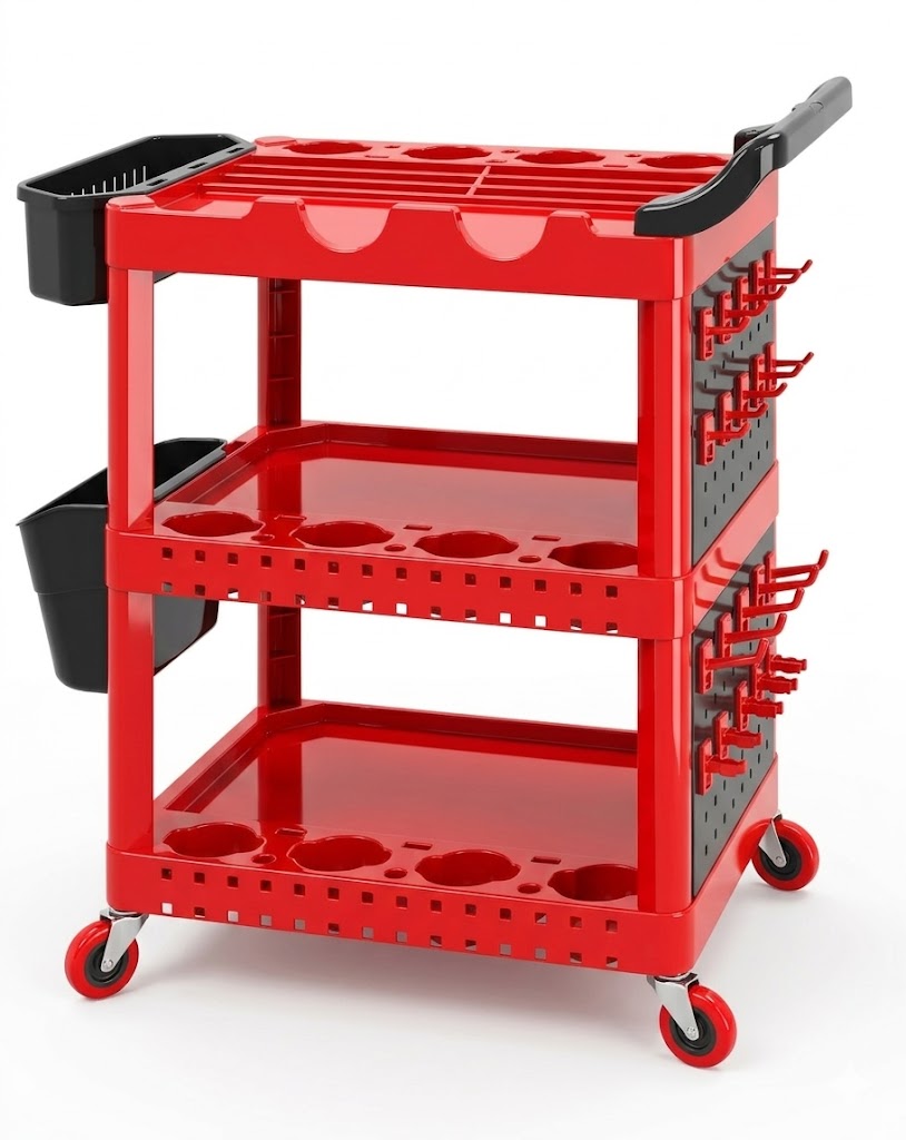 PCC Premium Detailing Trolley 65x45x85cm Type 6 (Carbon Fiber)