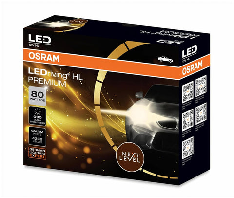 OSRAM HB3/HB4 9005/9006 LED Headlight Bulb, 80W, Pair