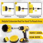 PCC Drill Type Cleaning Brush, Set Of 4