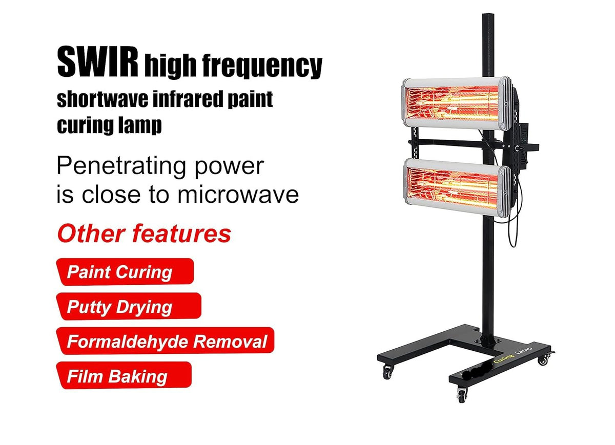 PCC Shortwave IR Infrared Curing Lamp, 2400W