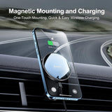 Baseus Magnetic Wireless Car Charger 15W for iPhone 12/12 Pro/12 mini/12 Pro Max/13/14 – Black - Planet Car Care