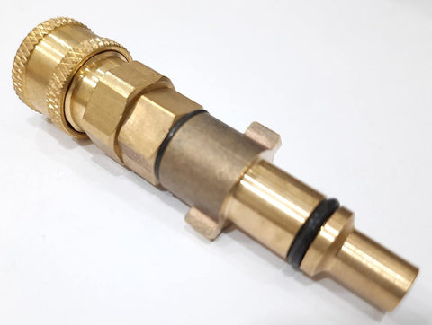 PCC D46 Brass Pressure Washer Gun Adapter – Lavor to 1/4" Quick Connect Fitting