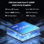 Brand New (Review Unit) Venom by SkullSaints: Compact Windows 11 Pro Mini PC with Intel I7 1370p, 32gb, 1 TB, WiFi 6, Bluetooth 5.2, Dual Gigabit LAN