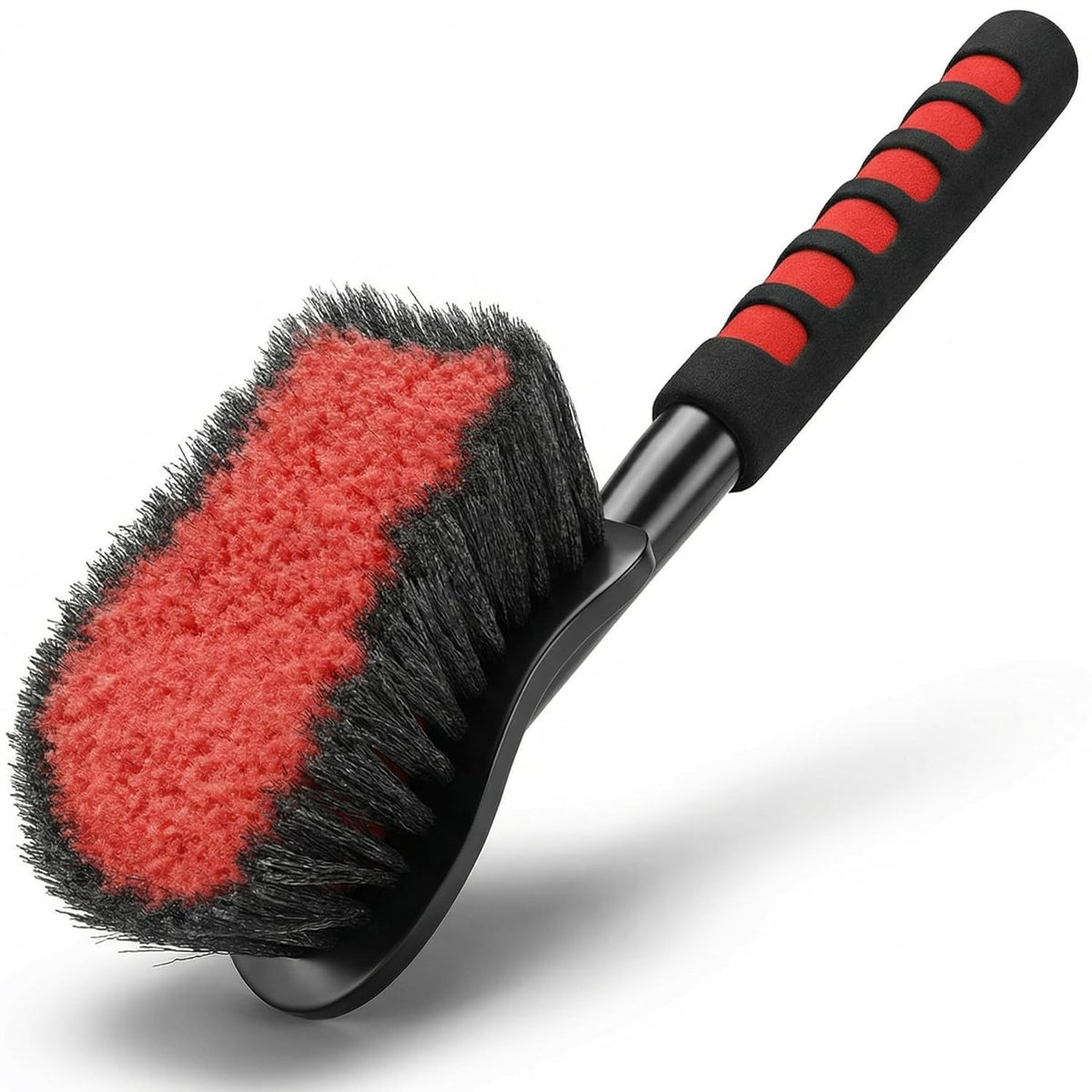 PCC Wheel & Tire Long Handle Brush – Scratch-Free, Heavy Duty Cleaning Tool