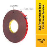 3M Attachment Acrylic Foam Tape (AFT), 12mm x 10m