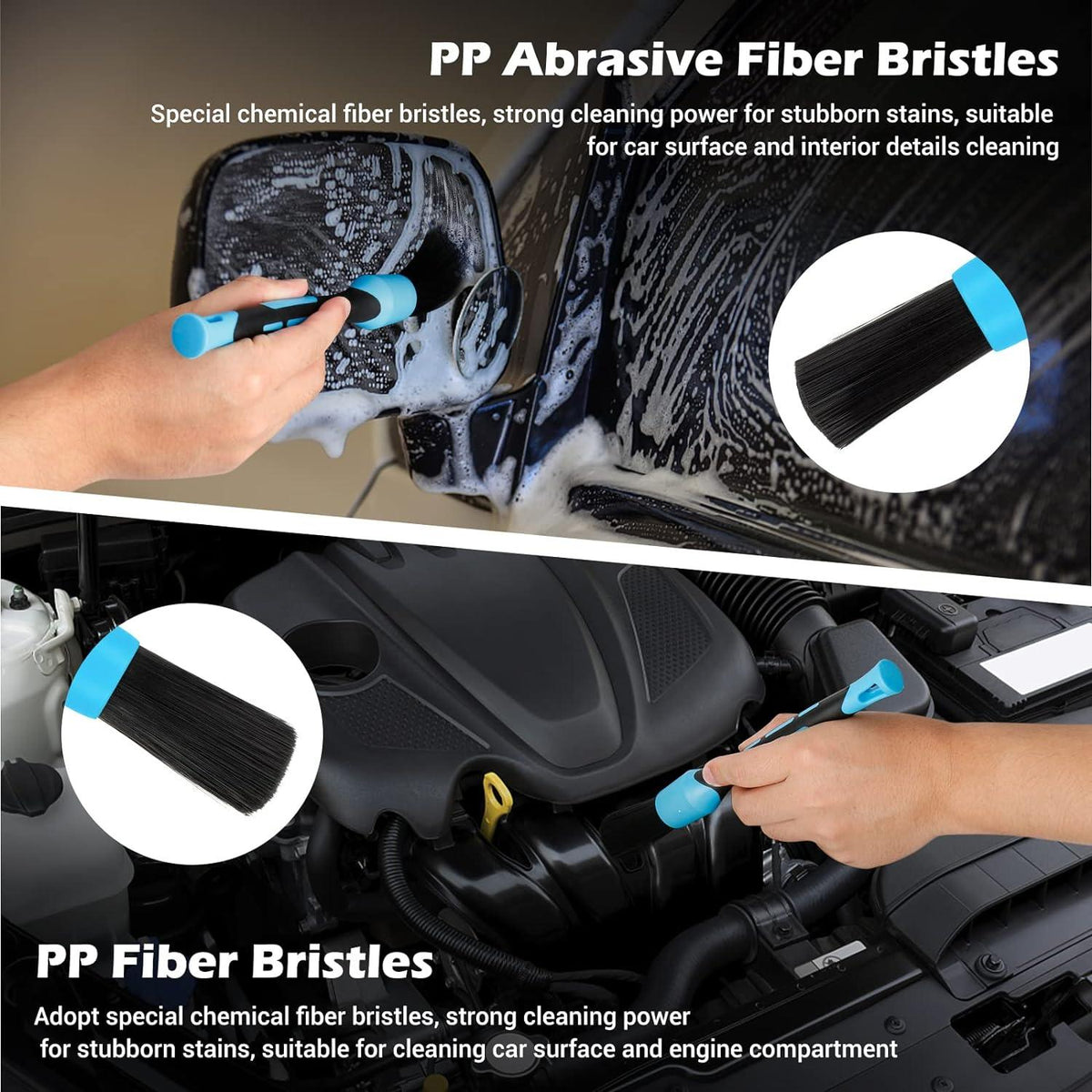 PCC Detailing Bristle Brush Set of 5 - Planet Car Care