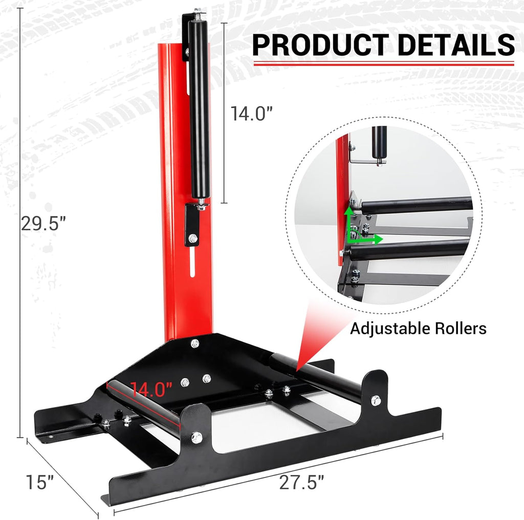 PCC Rolling Wheel Detailing Stand – Rim Cleaning & Tire Shine Application Stand
