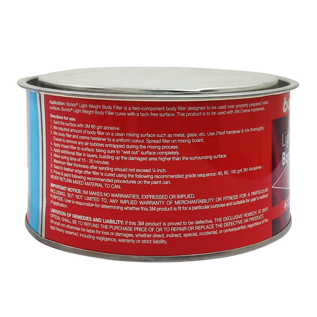3M Bondo Light Weight Body Filler, 1 Kg - Planet Car Care
