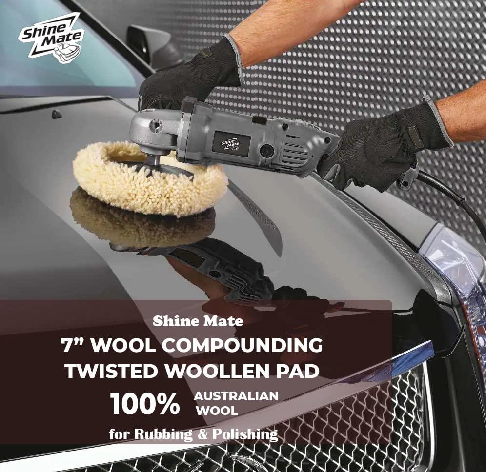 ShineMate Twisted Wool Pad 7" - Planet Car Care
