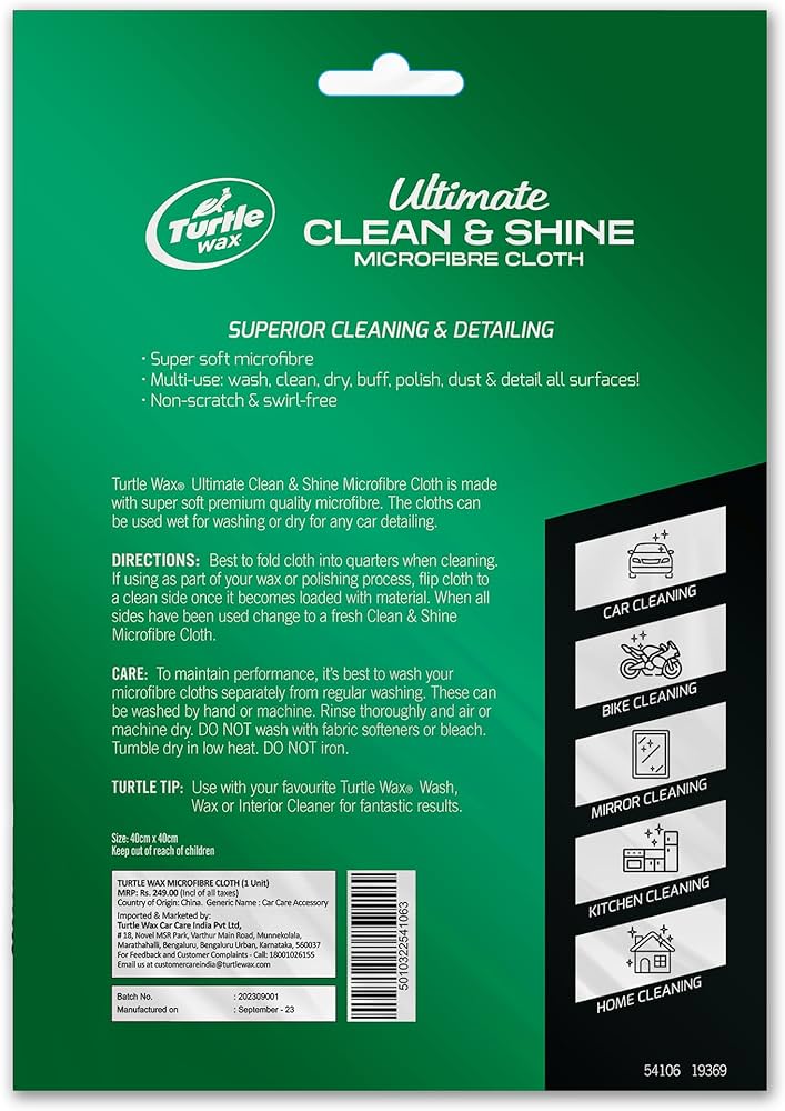 Turtle Wax Microfiber Terry Cloth 400gsm, 40x40cm