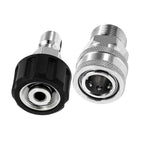 PCC D201 M22/14 to 3/8" SS Quick Connect Adapter Set for Pressure Washer Hose