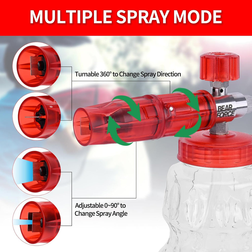 Bear Force Stainless Steel Foam Cannon Inlet - 1/4 Plug