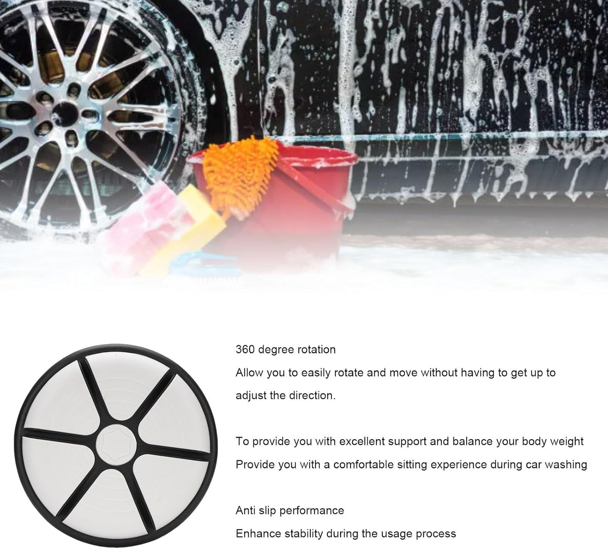 PCC Detailing Bucket System Wash Bucket with Grit Guard, Cover Pro & Tool Basket Type2