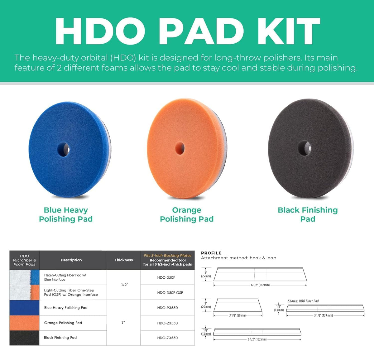 CarPro Orange Polishing Pad 5"