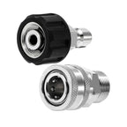 PCC D201 M22/14 to 3/8" SS Quick Connect Adapter Set for Pressure Washer Hose