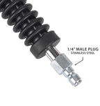 PCC Stainless Steel Pressure Washer Lance – 21” Bent Wand with Ergonomic Grip (1/4" Quick Connect)