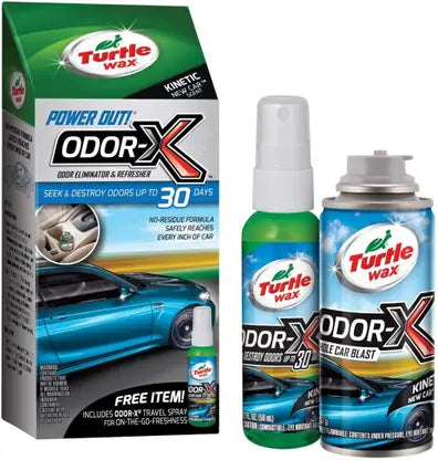 Turtle Wax Odor-X Whole Car Blast Kinetic, 57g , Caribbean Crush Combo