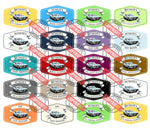 PCC Complete Laminated Spray Bottle Vinyl Sticker Kit – Set of 40 (2x Each)
