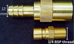 PCC D77 Mold Coolant QRC 12mm Quick Release Coupler – 1/4" BSP Male-Female Set