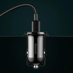 Baseus Grain Pro Car Charger 2x USB 4.8 A Black (CCALLP-01)