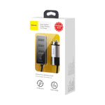 Baseus Enjoy Together Car Charger With Extension 4x USB 5.5A Grey (CCTON-0G)