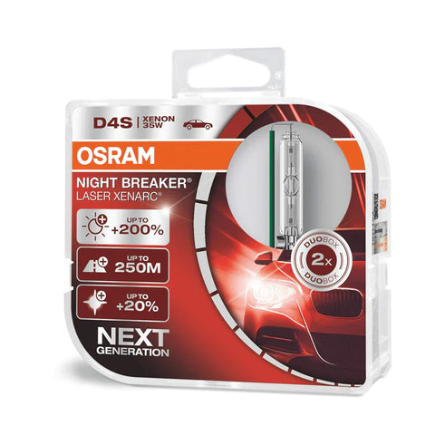 OSRAM Night Breaker Laser Xenarc D4S, Xenon Bulb, 35W, Pair