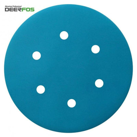 Deerfos SA331 Film Sanding Disc Wet & Dry 6 holes, 6", Pack of 100 - Planet Car Care