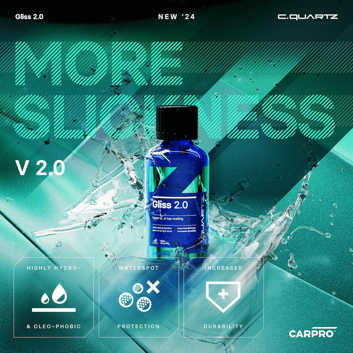 CarPro Gliss – Hyper Slick Top Coating (100ml Kit)