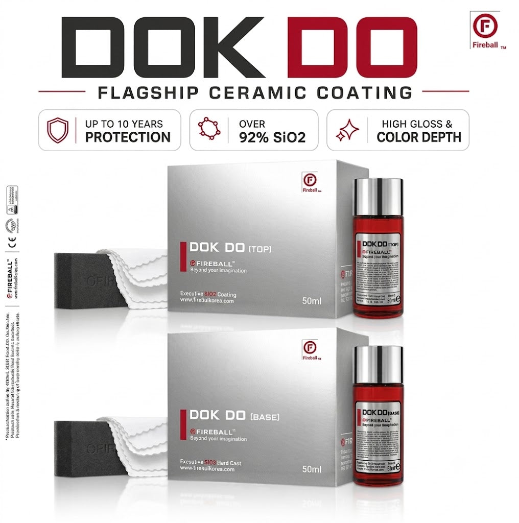 Fireball Dok Do 9H Flagship Ceramic Coating Top Coat 50ml + Base Coat 50ml
