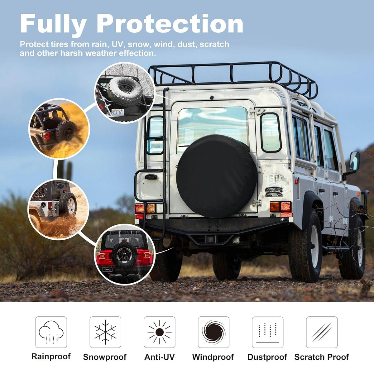 PCC Nylon Car Wheel Cover 4Pcs