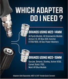 PCC M22/14 Pressure Washer Quick Connect Kit (8pcs)
