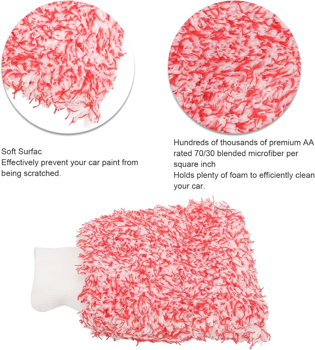 PCC Hybrid Microfiber Wash Mitt