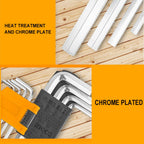 INGCO HHK11091 - 9 Pcs Long Arm Hex Key Set (1.5–10mm)
