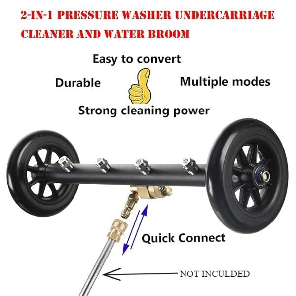 PCC UnderBody Cleaner With 4 Nozzle and 3 Quick connector Extension wand