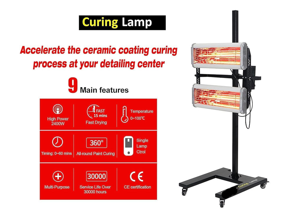 PCC Shortwave IR Infrared Curing Lamp, 2400W