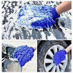 PCC Chenille Microfiber Wash Mitt, Blue - Planet Car Care