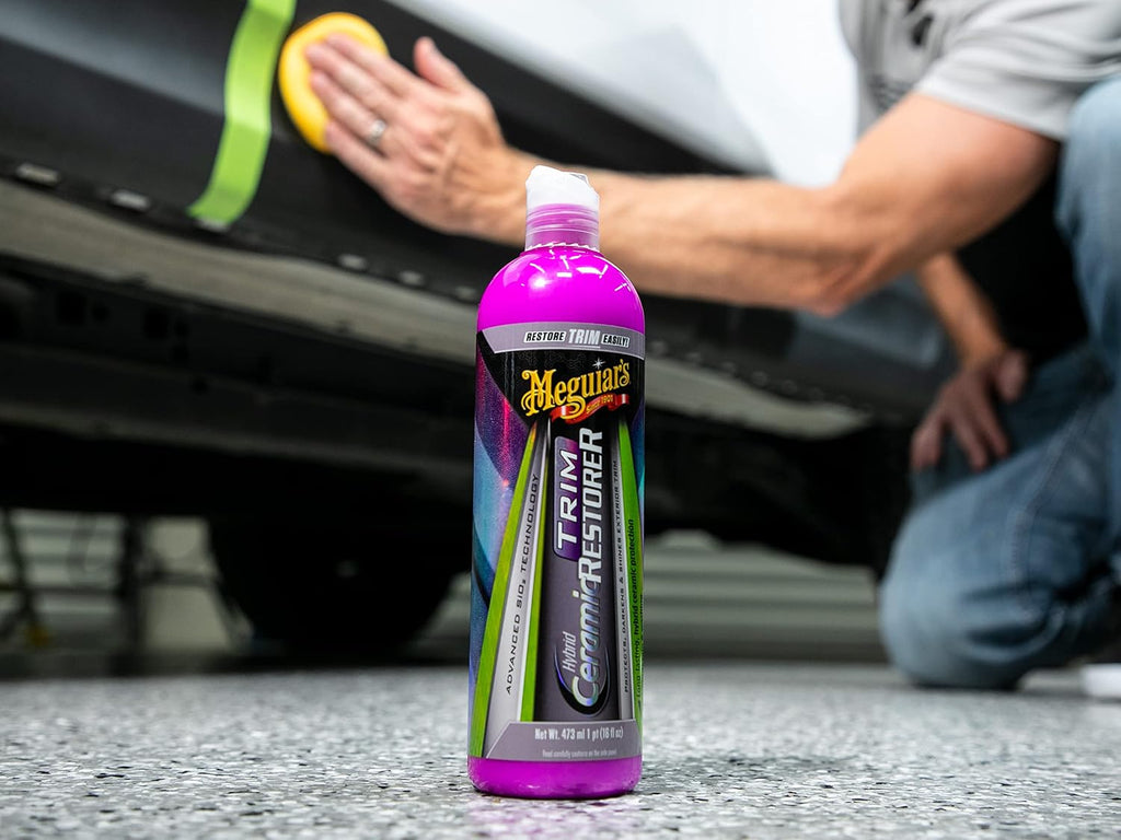 Meguiar's Hybrid Ceramic Trim Restorer 473ml – Ceramic-Enhanced Exterior Trim Restorer